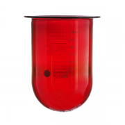 QLA 1000mL Amber Premier Glass Vessel, Distek compatible, Serialised - GLA900-DKAP