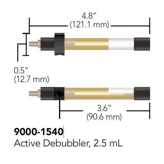 Biotech 2.5 mL Active Debubbler Without Degassing Tail - 9000-1540 - Click Image to Close