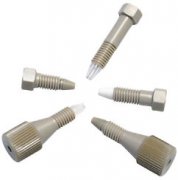 VICI Jour PEEK No Twist One-piece Fittings, Long Hex-head with PEEK Ferrule, 5/pkg - JR-LZNF1PK-5