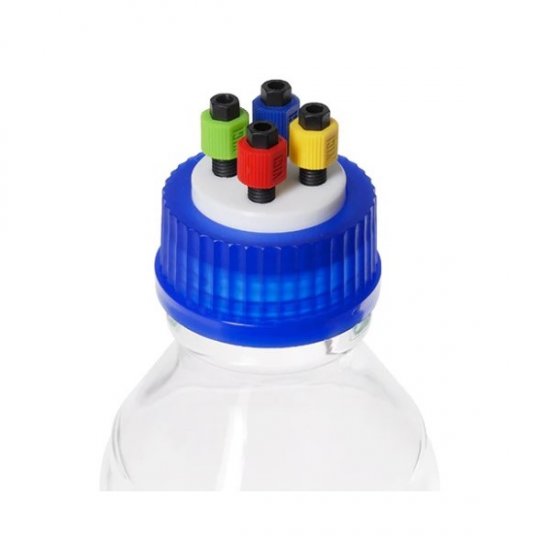 VICI Jour VICI Cap Kit, GL45 Threads, 4 Ports, 1/4-28 Connections, 2 Litre Bottle - JR-S-11203 - Click Image to Close