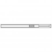 Shimadzu Fritted Liner w. Taper,frit on 20mm,pk/5 - 980-06477-00, 980-06477