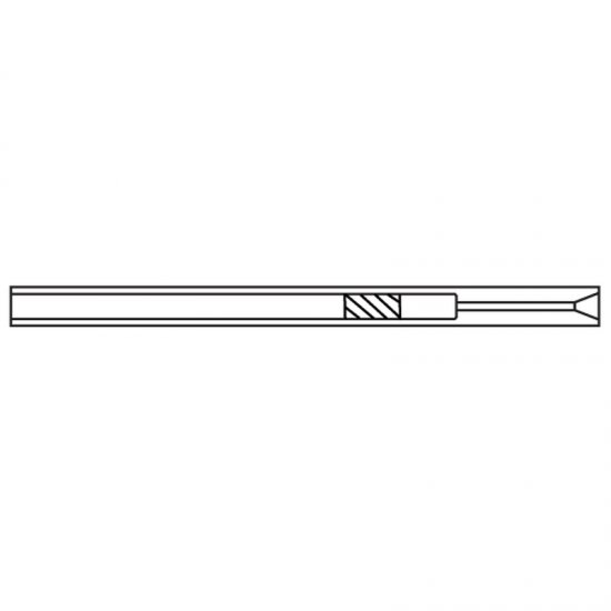 Shimadzu Fritted Liner w. Taper,frit on 20mm,pk/5 - 980-06477-00, 980-06477 - Click Image to Close