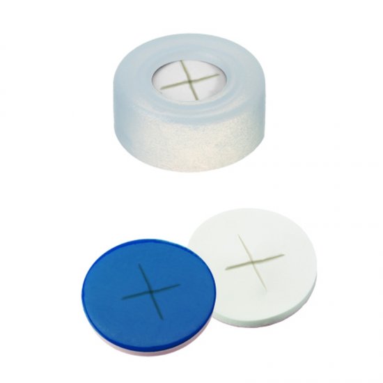 Shimadzu PE Snap Ring cap transparent 6 mm centre hole, soft version, Silicone/PTFE with cross-slit - 961-10030-30 - Click Image to Close