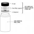 Shimadzu CLAM cap, For 228-16965-91, Includes septa and paper, Septum sets for 1.5mL vial, 100/Pk - 241-18511-41