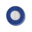 VDS optilab Screw Cap G 9-L-Blue/Sil-PE, slotted, from PP, Sealing Disk, Silicone/white with PE/transparent, 1.0 mm, fluorine-free, PCK/100 - 301394-B/GS