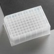 Porvair Sciences 96 Well, Deep Well Plate, Polypropylene, 1 mL / Well, Square Well, V Bottom, 50/pk - 219008