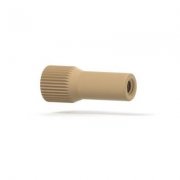 Upchurch Scientific MicroTight Adapter Assy, True ZDV, for 1/16 inch OD Tubing to MicroTight Tubing Sleeve, 10-32 Coned to 6-32 Coned, Natural, Single - P-770