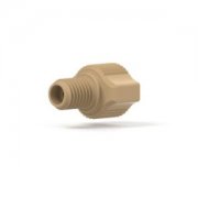 Upchurch Scientific Two-Piece Fingertight Fitting 1/4-28 Coned, for 1/16 inch OD, Body Only, Natural, Single - F-301-01 *USE PART NUMBER F-301*