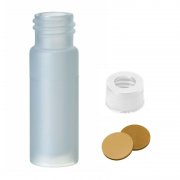 Shimadzu Kit with 4.0 ml PP screw neck vial with PP screw cap white and centre hole - 228-31537-91