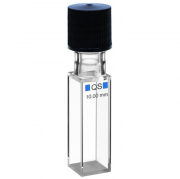 Hellma QS/QG CELLect Fluorescence/Absorbance/Transmission Cell with Sealed Screw Cap, Quartz SUPRASIL/Quartz Glass, 200-2500 nm, 3.5 ml, 10 x 10 mm Light Path, 1/Pk - FH4C-1010-3M50-C