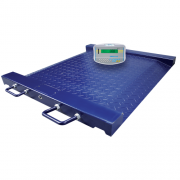 Adam Equipment PTM Drum and Wheelchair Scales with GK Indicator, 500 kg Capacity, 0.1 kg Readability, 760 x 580 mm Pan Size - PTM 500 + GK