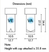 Shinwa Sample Cup VA (1000 pcs), 1.5 mL - SAMPLECUPVA15MLX1000