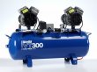 Bambi VT Range Ultra Low Noise Oil Free Air Compressor, 3.0Hp, 350 l/min, 100 Litre Receiver - VT300