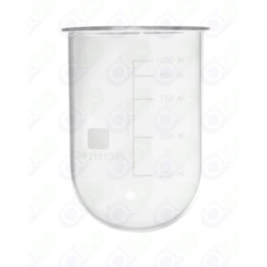 QLA 1000mL Clear Glass Vessel, Copley compatible, Serialised - GLA900-COP - Click Image to Close