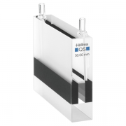 Hellma 176.000-QS Semi-micro Absorption Cell for Flow-Through Measurements, in/outlet tubes, Quartz SUPRASIL Glass, 200-2500 nm, 2250 ul, 50 mm Light Path, 1/Pk - 176-50-85-40