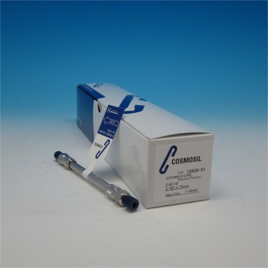 Nacalai Tesque COSMOCORE 2.6C18 Analytical UHPLC Column, 2.6 µm, 90 Å, 2.1 x 75 mm, 1/Pk - 12630-51 - Click Image to Close