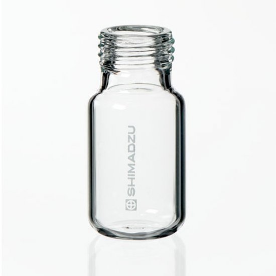 Shimadzu Vials, 10Ml Headspace Vial Only, Screw Cap Style, 46 X 22.5mm, Clear Glass, Round Bottom, 100/Pk - 220-97331-09 - Click Image to Close