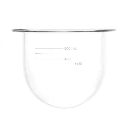 QLA 500mL Clear Glass Vessel, Distek compatible, Serialised - GLA500-DK (3010-0040) - Click Image to Close