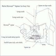 PerkinElmer Merlin MicroSeal InjectorPort Septa Adapter Kit - N9303344