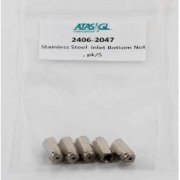 Shimadzu Nut, Inlet Bottom, Stainless Steel (5/Pk) [Optic-4] - 220-94779-04