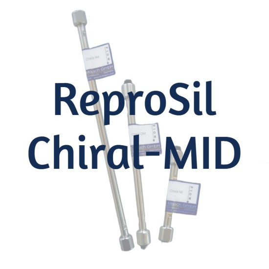 Dr. Maisch ReproSil Chiral-MID Amylose tris-3-Chlorophenyl Carbamate Preparative HPLC Column (LongLife SAC, SFC), 5 µm, 1000 Å, 50 x 250 mm, 1/Pk - R65.MID.LFC2550 - Click Image to Close