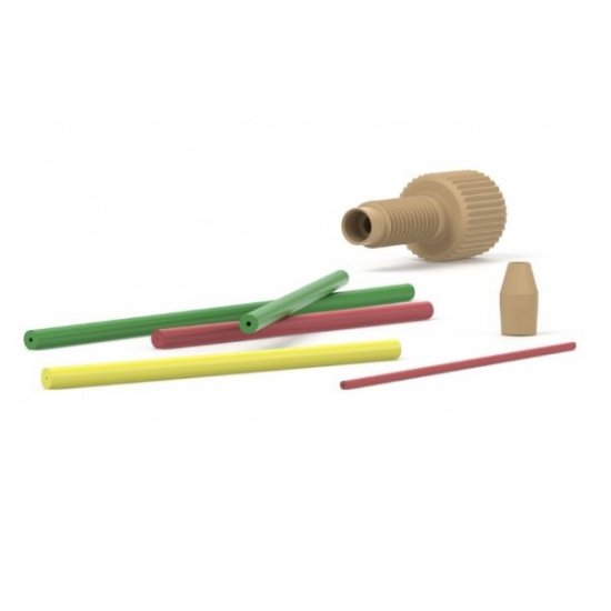 Upchurch Scientific NanoTight Kit For 160-200um OD Tubing, 0.0085 inch ID 1/16 inch OD Tubing Sleeve, Thru hole 215um - 1239 *OBSOLETE* - Click Image to Close