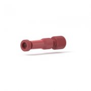 Upchurch Scientific MicroTight Adapter Assy, True ZDV, for 1/16 to 1/32 inch OD Tubing, 10-32 Coned to 6-32 Coned, Red, Single - P-881