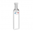Hellma 110-QX Macro Absorption Cell with PTFE stopper, Quartz SUPRASIL 300 Glass, 200-3500 nm, 350 ul, 1 mm Light Path, 2/Pk - 110-1-K-46