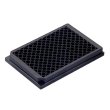 Porvair Signum™ 96 Well Assay Plate, Black Polystyrene, 350 µL / Well, solid F Bottom, Round Well, 100/pk - 205003