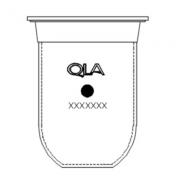 QLA 1000mL Clear Glass Stationary Disk Vessel with Centering Ring, Distek compatible, Serialised, - GLA9SD-DK