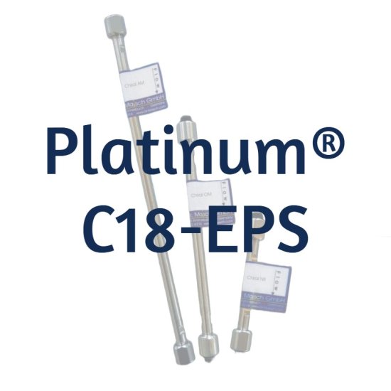 Dr. Maisch Platinum C18-EPS Analytical HPLC Column, 5 µm, 100 Å, 4.6 x 100 mm, 1/Pk - 5208008 - Click Image to Close