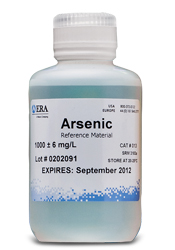 Waters Arsenic QC Trace Metal Standard, 125 ml - 013 (HAZMAT) - Click Image to Close