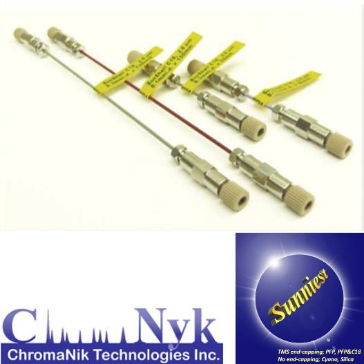 Chromanik Sunniest C18 HPLC Nano-column, 120 A, 3 um, ID 0.1 mm x Length 50 mm, 1/Pk - EB2H4P - Click Image to Close