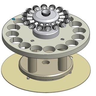 PerkinElmer 16 position Turntable for Standard 75 ml (40 Bar) Digestion Vessels (Turntable Only) - N3131006 - Click Image to Close