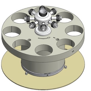 PerkinElmer 8 Position Turntable for High Pressure 100 ml (100 Bar) Digestion Vessels (Turntable Only) - N3131008 - Click Image to Close