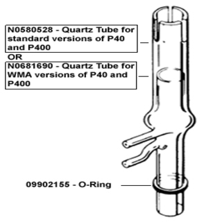 PerkinElmer Quartz Torch for Wear Metals Analyzer version of P40 and P400 only. - N0681690 - Click Image to Close