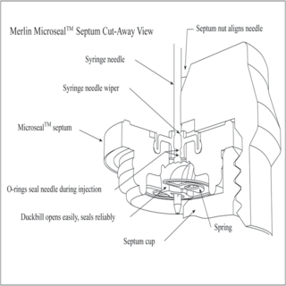 PerkinElmer Merlin MicroSeal InjectorPort Septa Adapter Kit - N9303344 - Click Image to Close