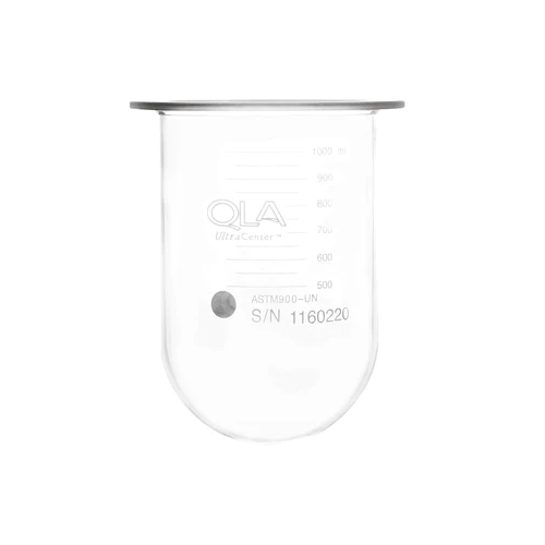 QLA 1000mL Clear Glass UltraCenter Precision Vessel - ASTM900-UN - Click Image to Close