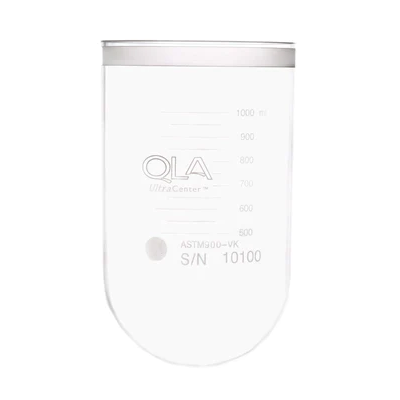 QLA 1000mL Clear Glass UltraCenter Precision Vessel, No Collar, Agilent/VanKel compatible, Serialised - ASTM900-VK - Click Image to Close