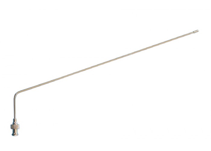 QLA Bent Stainless Steel Sampling Cannula, L 15” x OD 1/8” (1000ml), Hanson Compatible - CAN015-HR (72-300-304) *OBSOLETE* - Click Image to Close