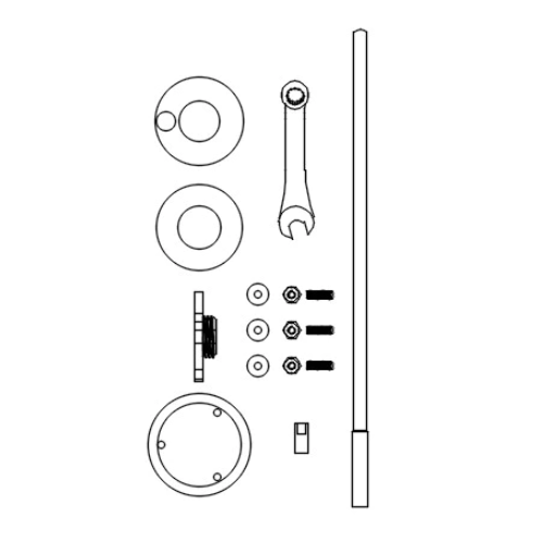 QLA Intrinsic Dissolution Apparatus Paddle Over Stationary Disk Complete Set, Distek compatible - IDASET-SDDK - Click Image to Close