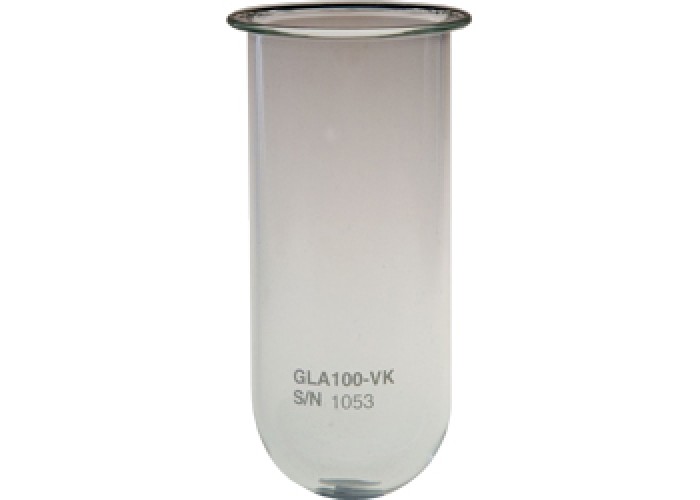 QLA Clear Glass Vessel, 100ml, Hanson Compatible - GLA100-HR *OBSOLETE* - Click Image to Close