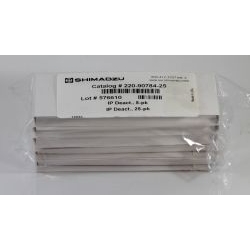 Shimadzu Liner, Glass, Deactivated, With Wool, Split, 25/Pk, For Spl-17/2010/2014 - 220-90784-25 - Click Image to Close