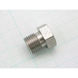 Shimadzu Fitting, mm5, M10P1, 5mm Id Hole, Ss, In Graphite Ferrule Forming Jig, Fits 12mm Wrench, Each - 221-32510-00, 221-32510 - Click Image to Close