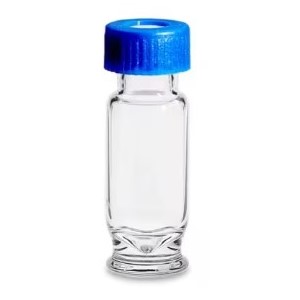 Waters Deactivated Clear Glass 12 x 32 mm Screw Neck Vial, Max Recovery, with Cap and PTFE/Silicone Septum, 1.5 mL Volume, 100/pk - 186000326DV - Click Image to Close