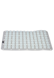 Waters Preslit PTFE/Silicone Cap Mat for 96-Well Plate with Extended 1 mL Glass Inserts, 10/pkg - 186000856 - Click Image to Close