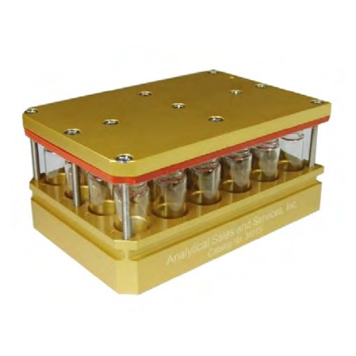 Waters 24 x 4 mL aluminium multi-well reaction block, DOMINO - 186009597 - Click Image to Close