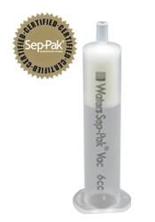 Waters Certified Sep-Pak Alumina N 6 cc Vac Cartridge, 500 mg Sorbent per Cartridge, 50-300 µm Particle Size, 30/pkg - 186004609 - Click Image to Close