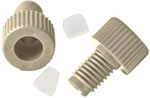 VICI Jour PEEK Fingertight Nuts for Flangeless 1/4-28 Connections, 1/8", 10/pkg - JR-20116-10